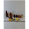 Image 1 : (3) Fake Flowers, (1) Oil Lantern, (4) Vases, (1) Small Candy Bowl