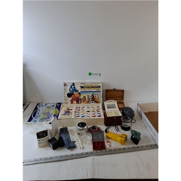 Disney Object Matching, Metric Atlas, Brush and Mirror Set, (2) Makeup Kit Boxes, Misc