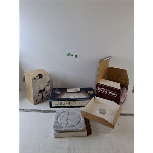 Cheese Keeper, Decorative Metal Cnalde Holder, First Act Lap Harp Works
