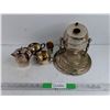 Image 1 : Silver Cream & Sugar Set, Shot Cups & Liquor Dispenser