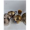 Image 3 : Silver Cream & Sugar Set, Shot Cups & Liquor Dispenser