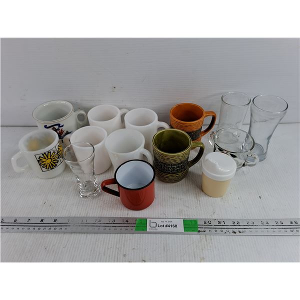 Assorted Mugs & Glasses