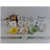 Image 1 : Plastic & Ceramic Tea Cups, Milk Glass Mugs, Glass