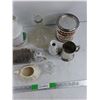 Image 7 : Coffee Pot, Cream & Sugar Set, Glass Decanter, Ceramic Vase, Misc