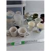 Image 3 : Assorted Ceramic Mugs, Plastic Cups & File Container 17" x 14" x 12", PICKUP ONLY