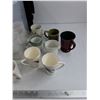 Image 4 : Assorted Ceramic Mugs, Plastic Cups & File Container 17" x 14" x 12", PICKUP ONLY