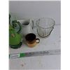 Image 4 : Ceramic Pitchers, Metal Kettle, Coffee Cups, Glass Vase