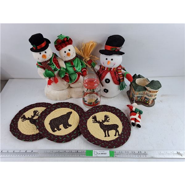 Christmas Decorations, Candle Holder, Jar, Hotplate Mats