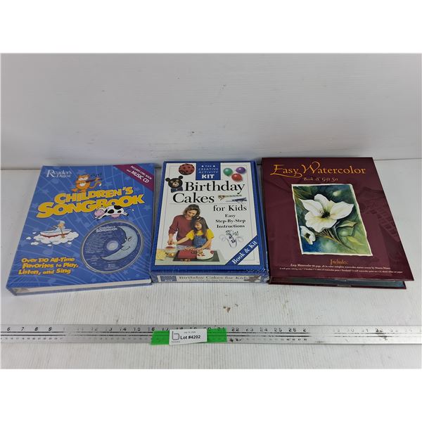 Childrens Song Book, Birthday Cakes For Kids & Watercolor Book & Gift Set