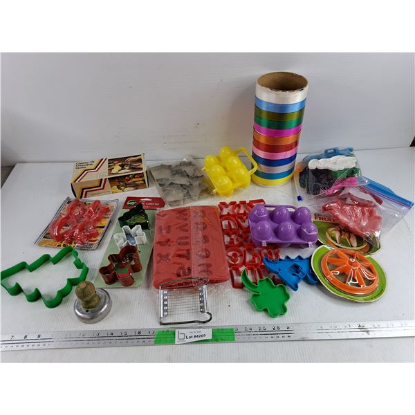 Egg Cases, Cookie Cutters, Cheese Grater, Ribbons