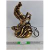 Image 1 : Light Up Ceramic Horse Decor, As Is, Needs Repair