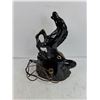 Image 2 : Light Up Ceramic Horse Decor, As Is, Needs Repair