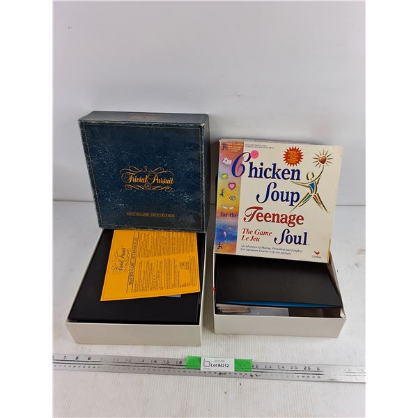 Trivial Pursuit & Chicken Soup Games - As Is