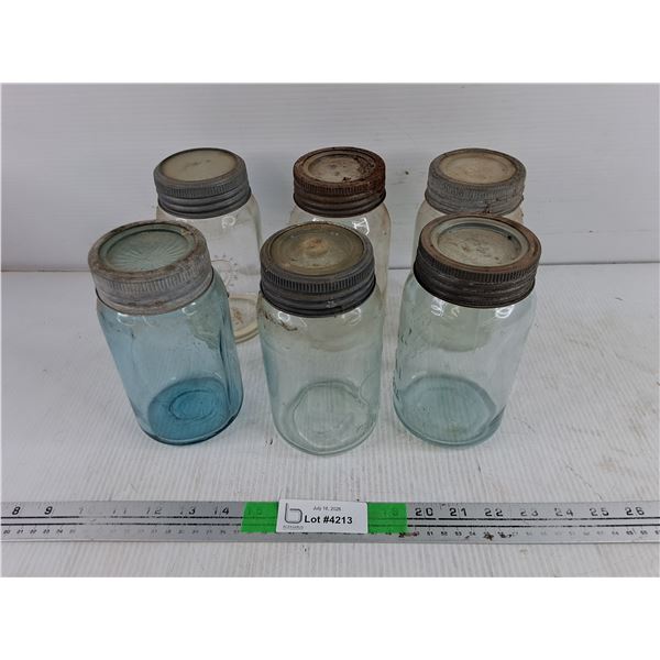 (6) Mason Jars
