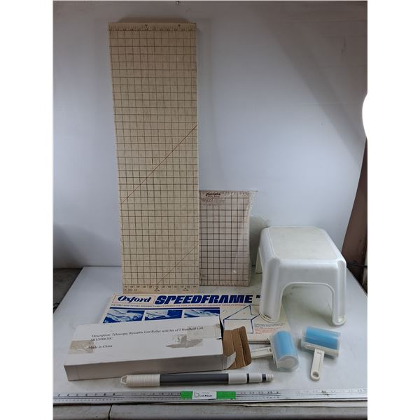 *Work Boards, Lint Roller Set, Speedframe, Step Stool