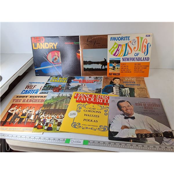 (12) Records- Ned Landry, Wilf Carter, Hank Locklin, Misc.