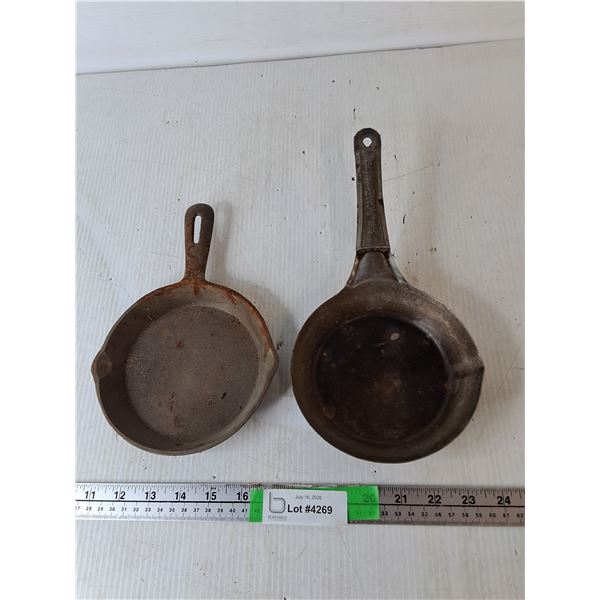 (2) Vintage Egg Frying Pans