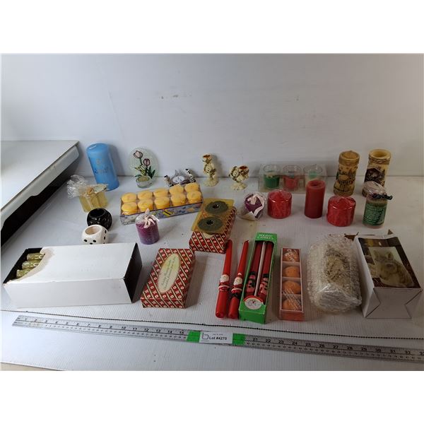 Mostly Christmas Scented Candles, Candleholders, Scented Soaps