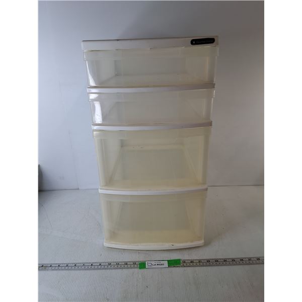 Plastic Storage Container with Drawers 13.5" x 15" x 25"- Can't Ship
