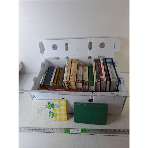 Box of Books- A Tale of Two Cities, Gulliver's Travels, The Healing Foods, Misc. Can't Ship