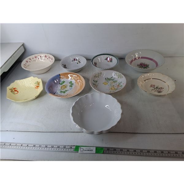 (9) Decorative Bowls