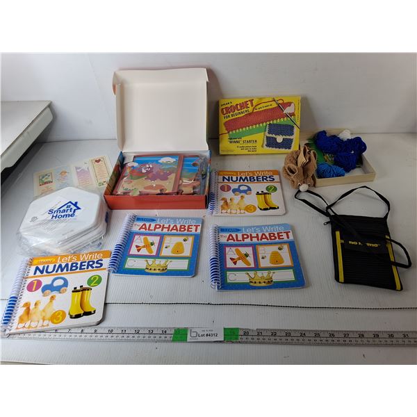 Crochet Kit, Furniture Sliders, Writing Practice Books, Misc.