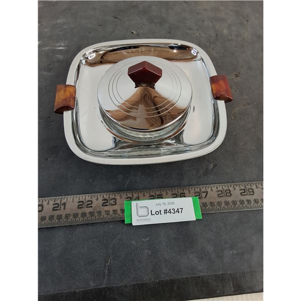 MCM Raised Butter Dish Platter - 7" x 7"