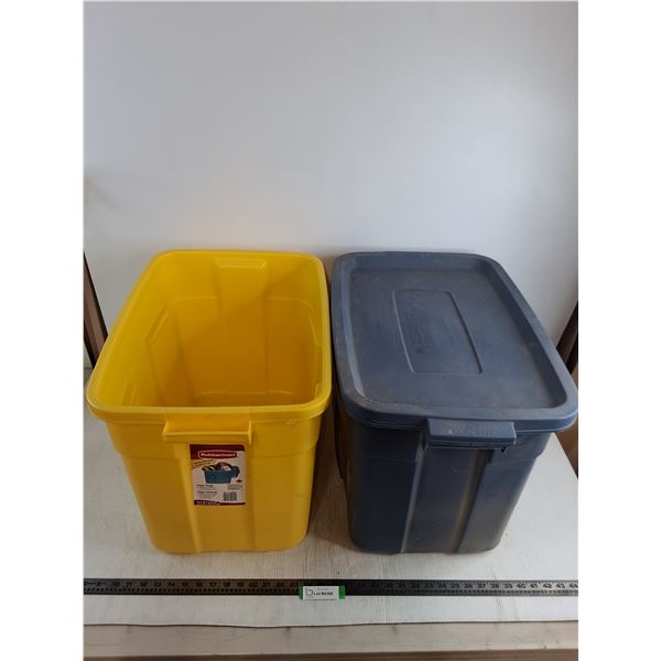 (2) Rubbermaid Storage Bins - 24x16x16" Each - Cannot Ship