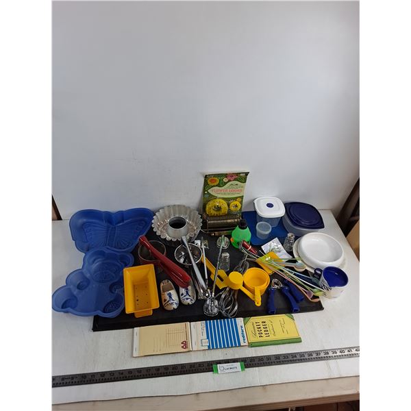 Cake Molds, Kitchenware, Food Storage, Receipt Books, Wrist Exercisers, Misc.