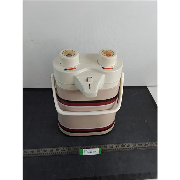 Vintage Insulated Portable Dual Drink Pump