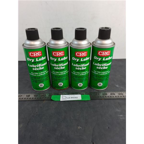 (4) CRC Dry Lube 284g Spray Cans - Possibly Unused - Cannot Ship