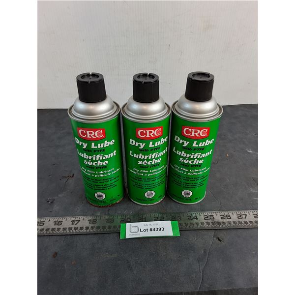 (3) CRC Dry Lube 284g Spray Cans - Possibly Unused - Cannot Ship