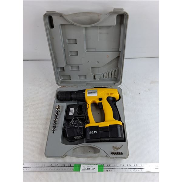PowerCraft 24V Cordless Drill w/Charger - As Is