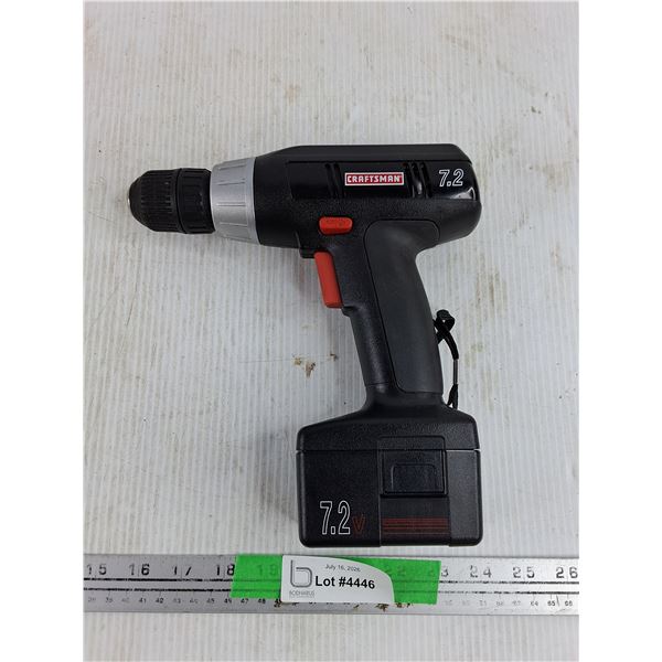 Craftsman 7.2V Cordless Drill w/Battery - As Is