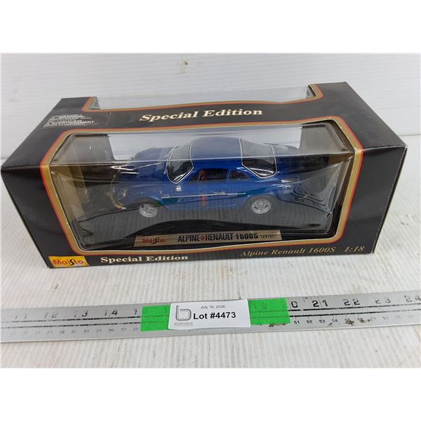Maisto Special Edition Die Cast Alpine Renault 1600S