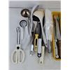 Image 2 : Spatulas, Cutlery Tray, Meat Hammer, Tongs, Knives, Misc