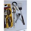Image 6 : Spatulas, Cutlery Tray, Meat Hammer, Tongs, Knives, Misc