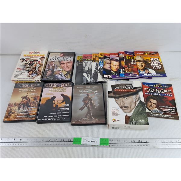 Assorted DVDs - The Classic Wild West, Pearl Harbor, The Best of Bonanza, Misc