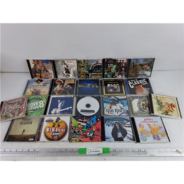 Assorted CDs - Kid Rock, George Strait, Big Shiny Tunes, Misc