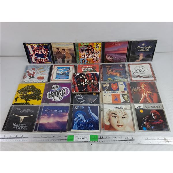 Assorted CDs - Santa Claus, Much Dance 2002, Best of Bag Pipes