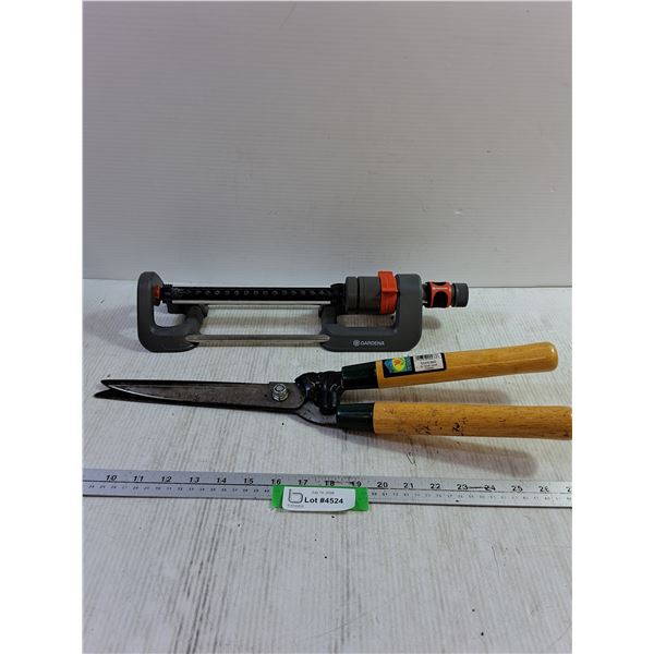 Gardena Sprinkler and 20" Hedge Shears