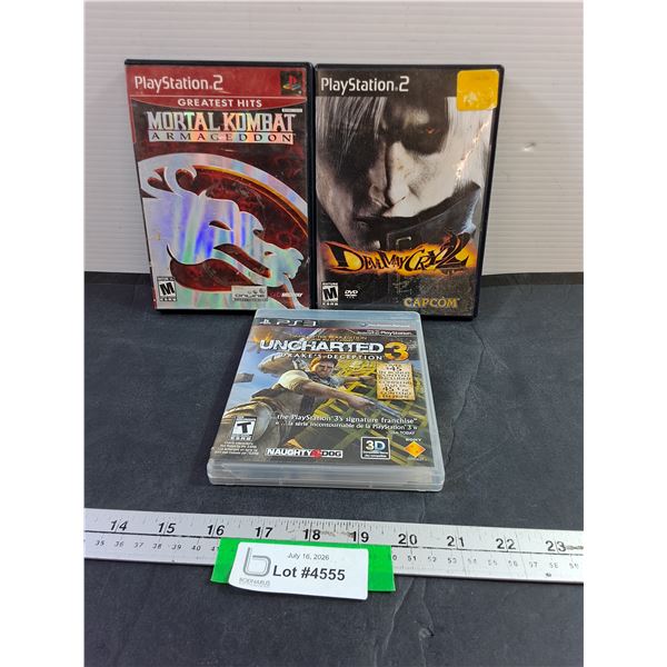 Playstation 2 & 3 Games - Mortal Kombat Armageddon, Devil May Cry 2, Uncharted 3
