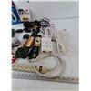 Image 4 : Assorted Power Cables Power Bars As-Is, 75 Ohm Cable Splitter, Nightlight, Mousepad