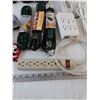 Image 6 : Assorted Power Cables Power Bars As-Is, 75 Ohm Cable Splitter, Nightlight, Mousepad