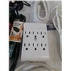 Image 7 : Assorted Power Cables Power Bars As-Is, 75 Ohm Cable Splitter, Nightlight, Mousepad