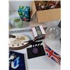 Image 5 : Hallmark Photo Album, (10+) Candles, British Flag, Assorted Porcelain Figures