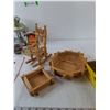 Image 7 : Clothesline Rocking Chair, Popsicle Stick Crafts, (3) Candle, (5) Candle Holders