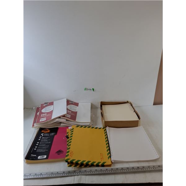 (7)Packages of Looseleaf Ruled Sheets, 5 Subject Notebook, Parcel Packs and Folders, Computer Paper