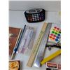 Image 3 : Electronic Calculator, Pencils, Wite Out, Staples, Ruler, Office Supplies