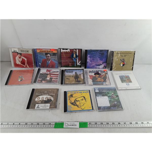 Mostly Country CDs- Patsy Cline, Johnny Horton, Hank Williams, Misc.